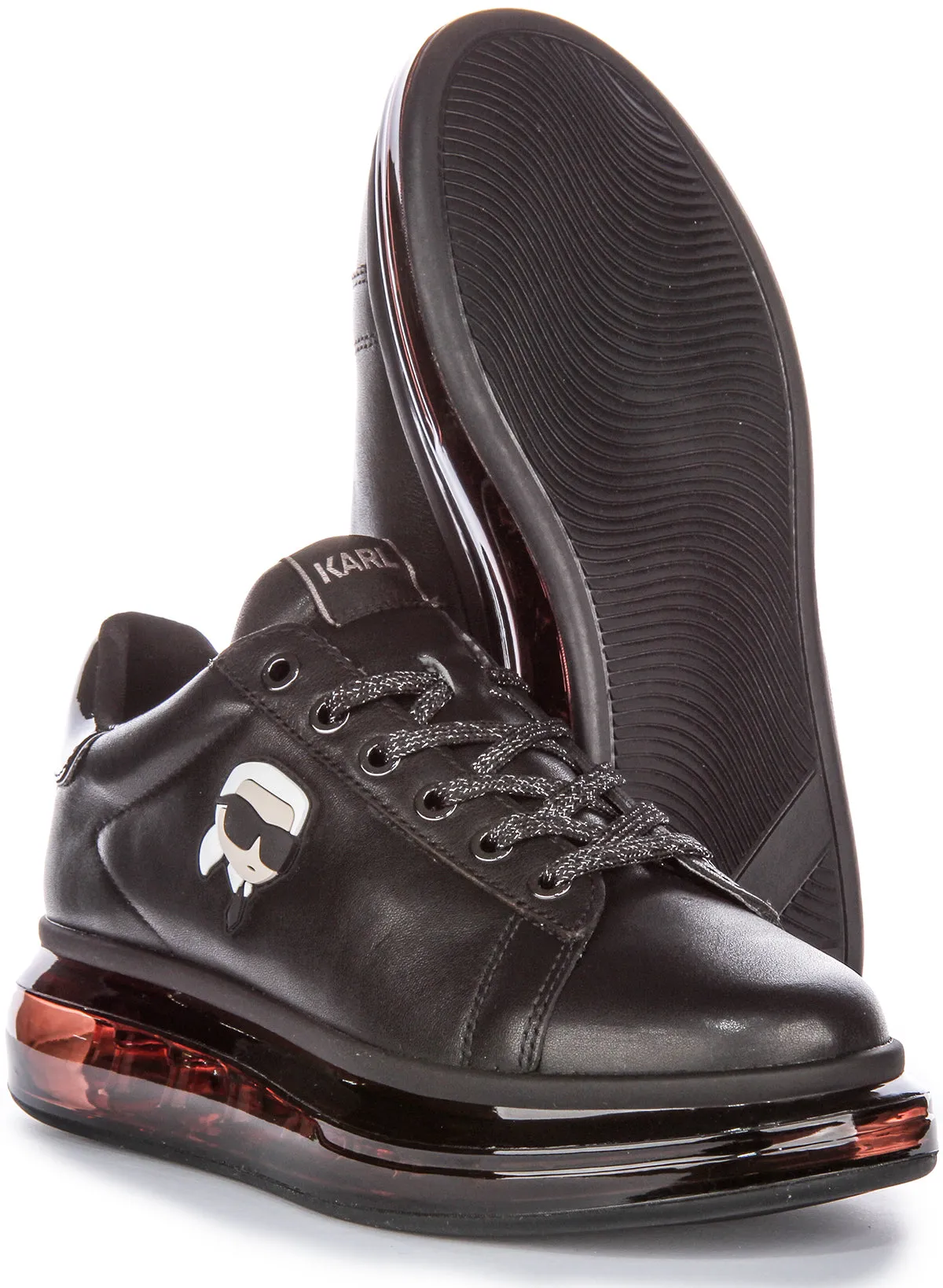 Rapid Motion Karl Lagerfeld Kapri Kushion In Black Mono For Women