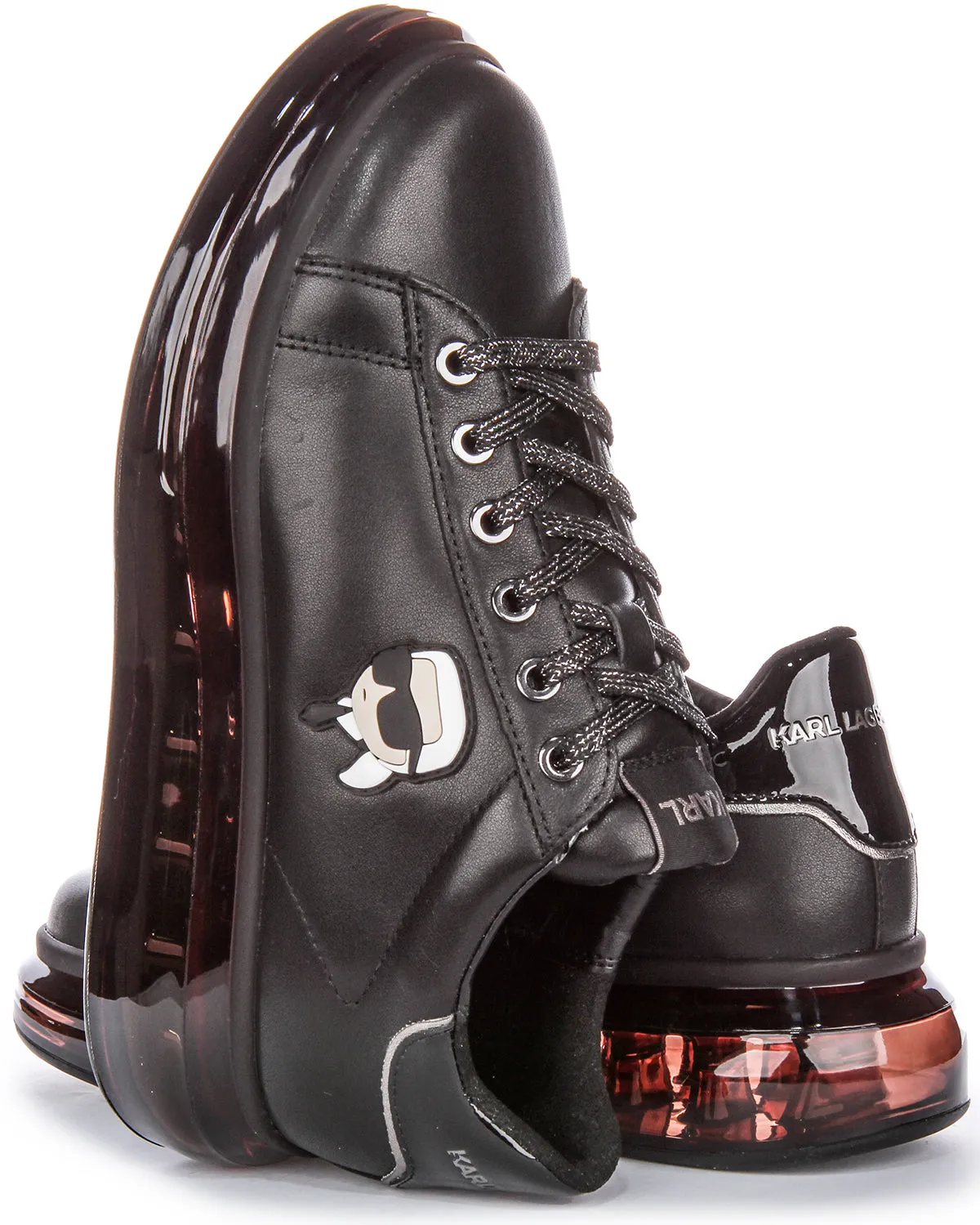 Rapid Motion Karl Lagerfeld Kapri Kushion In Black Mono For Women