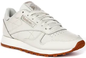 Reebok Classic Leather In Off White For Women treadmill use Balanced Fit
