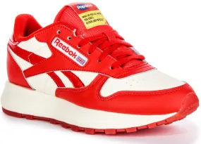 Motion Fit Reebok Classic Leather X Popsicle In White Red For Women