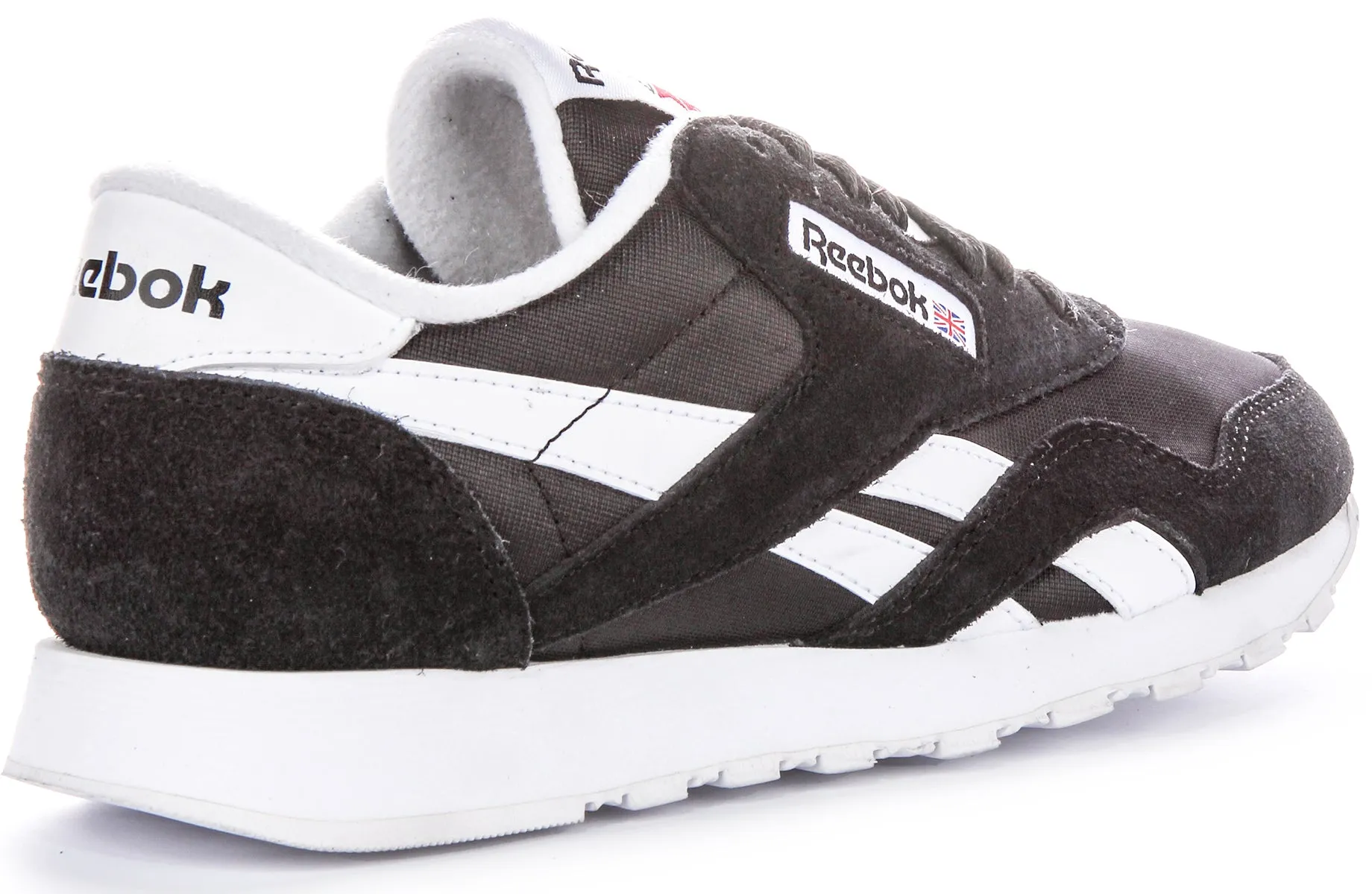 Reebok Classic Nylon In Black White For Men Padded Tongue
