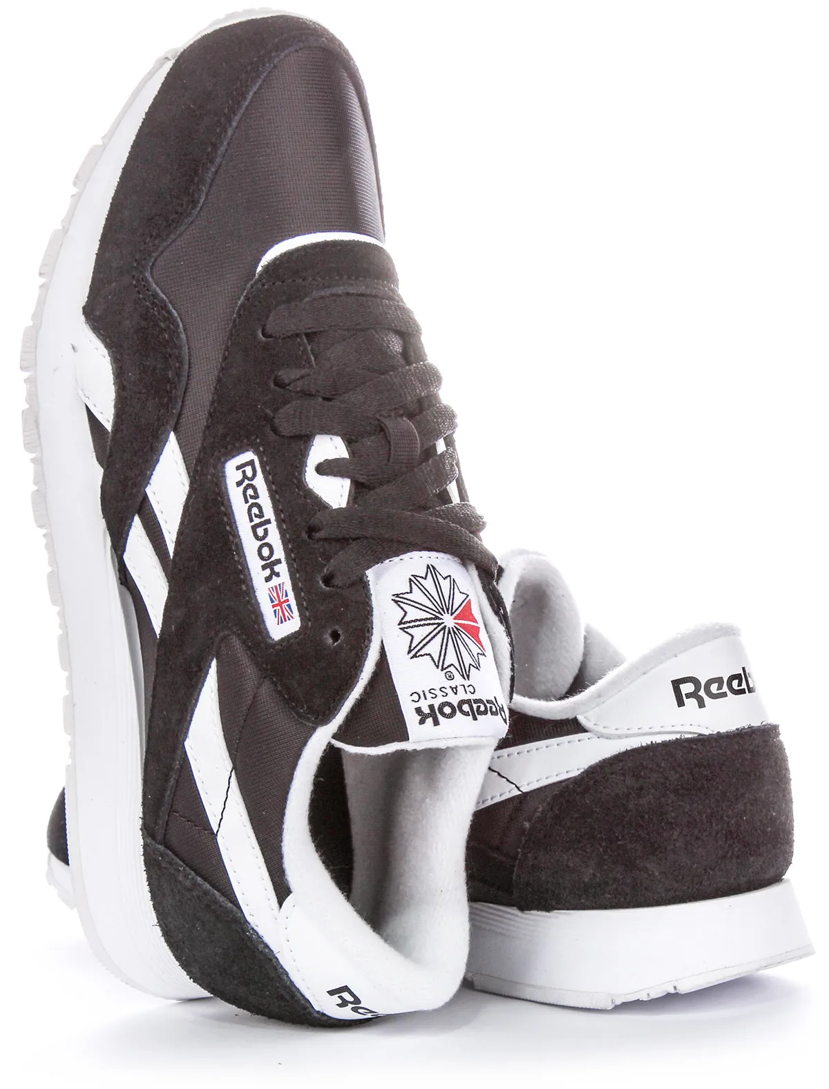 Reebok Classic Nylon In Black White For Men Padded Tongue
