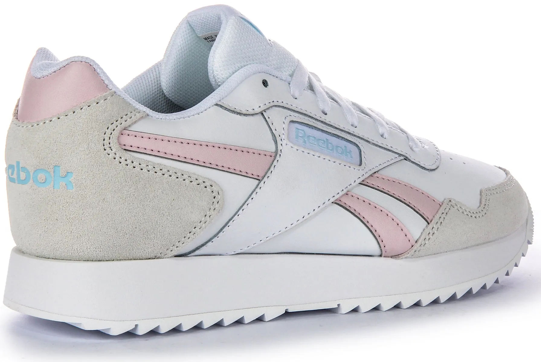 Reebok Glide Ripple In White Pink For Women Foot Stability