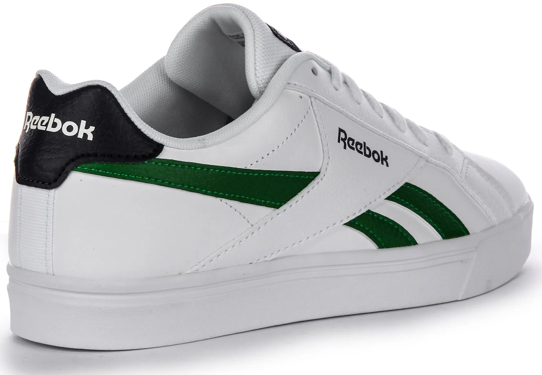 Reebok Royal Complete In White Green Flex Lock