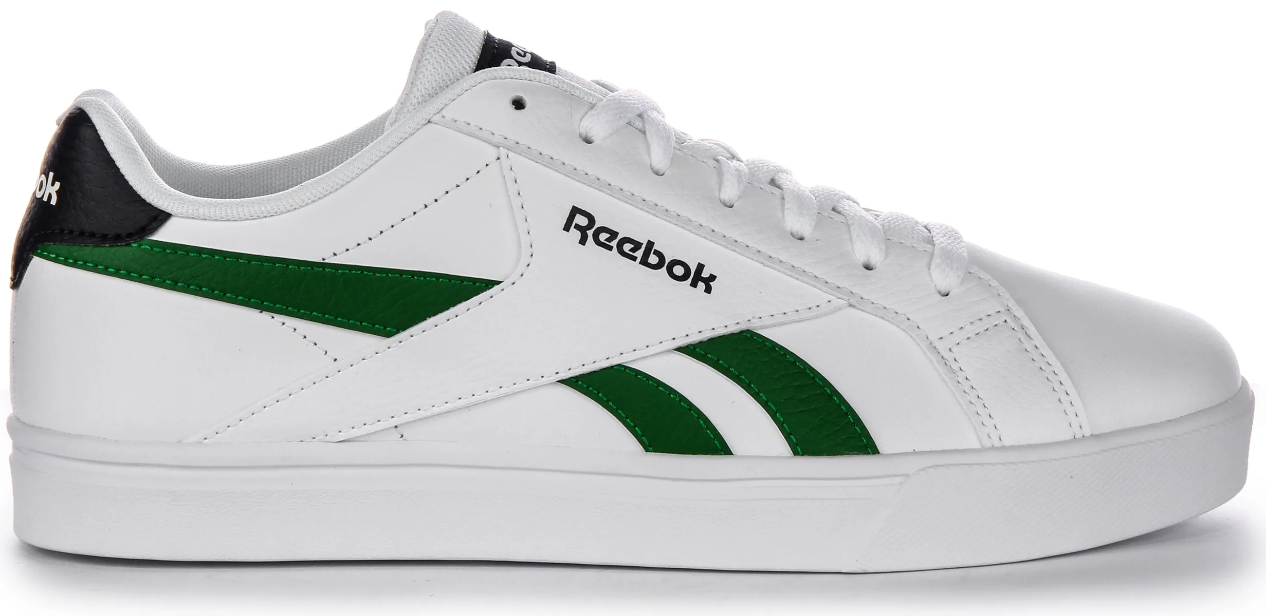 Reebok Royal Complete In White Green Flex Lock