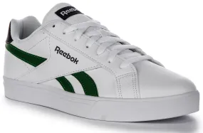 Reebok Royal Complete In White Green Vegan friendly Lightweight construction allows for swift direction changes