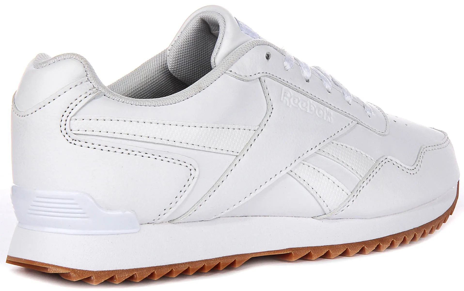 Reebok Royal Glide Rip In White For Women Breathable Lining