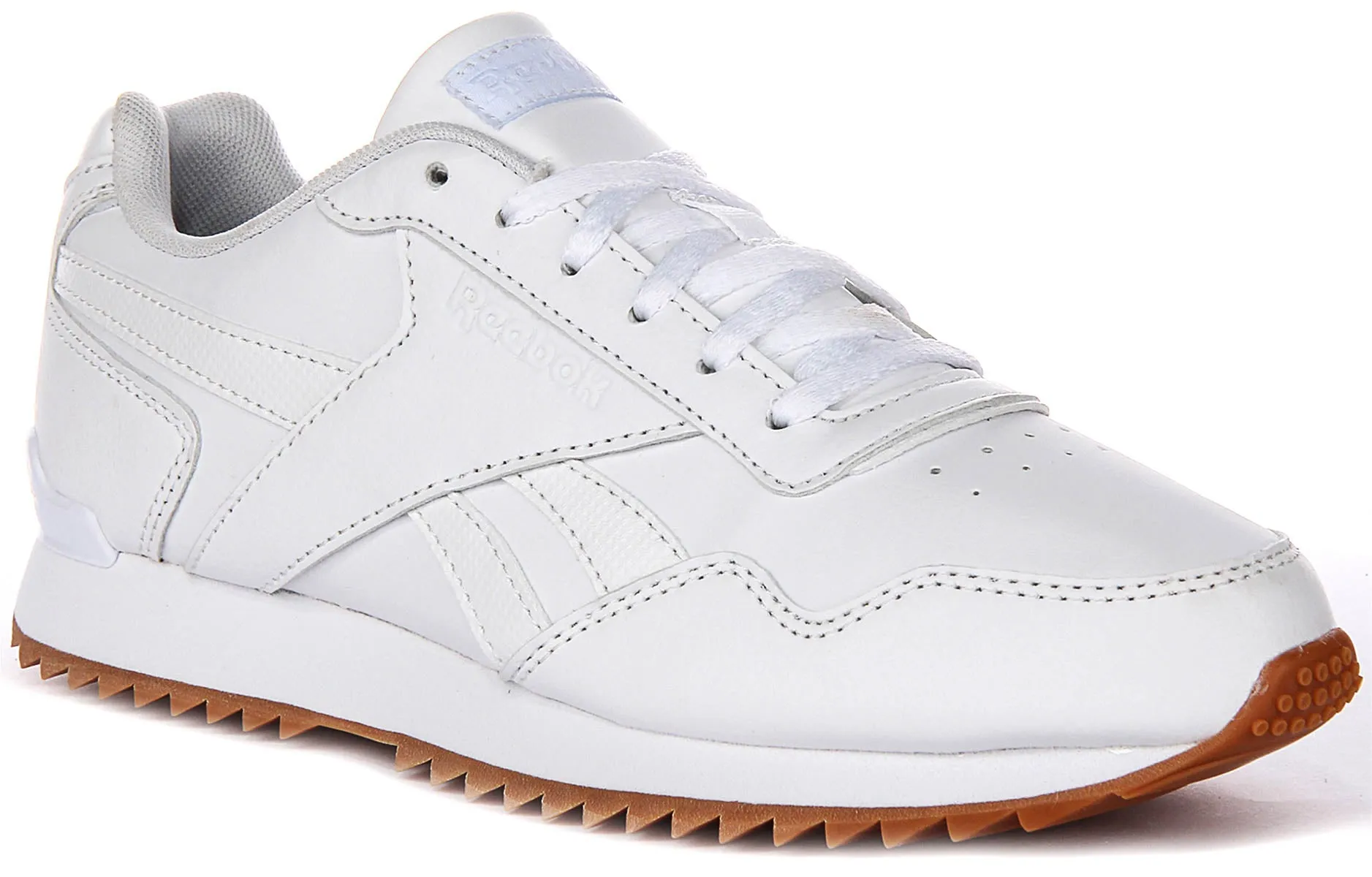 Reebok Royal Glide Rip In White For Women Balanced Arch Ankle Ease