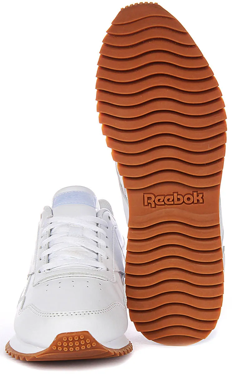 Reebok Royal Glide Rip In White For Women Breathable Lining