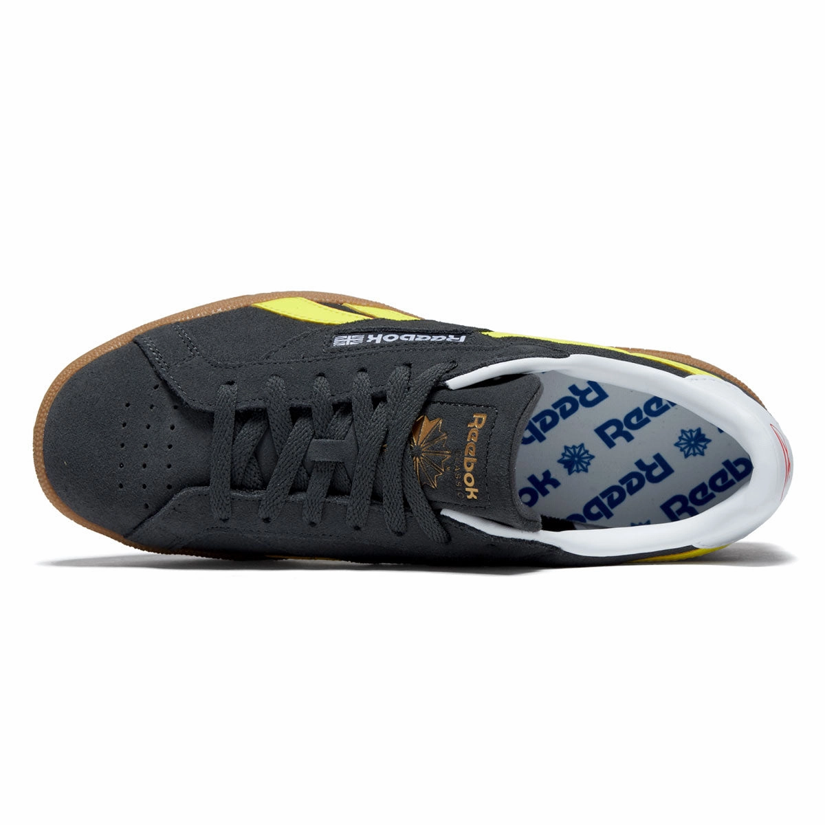 Reebok Club C Grounds UK Shoes - Black/Electric Yellow/Gum Running Companion Product