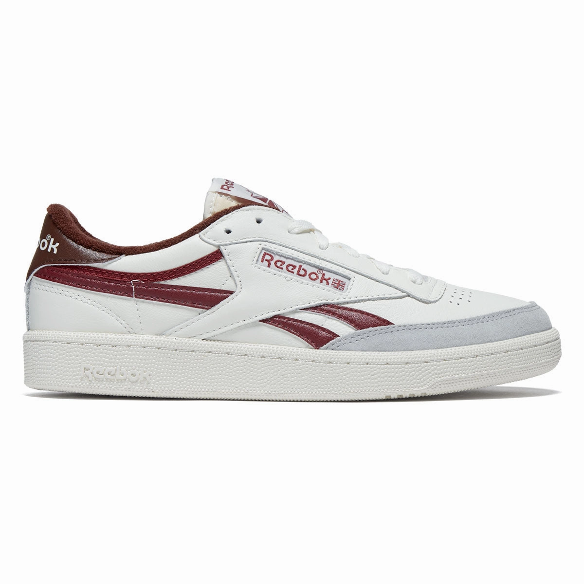 Reebok Club C Revenge Vintage Shoes - Chalk/Burgundy/Grey treadmill