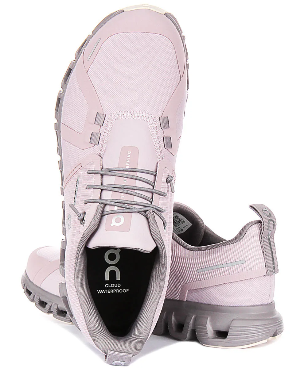 Reflective Detail On Running Cloud 6 Waterproof In Purple For Women