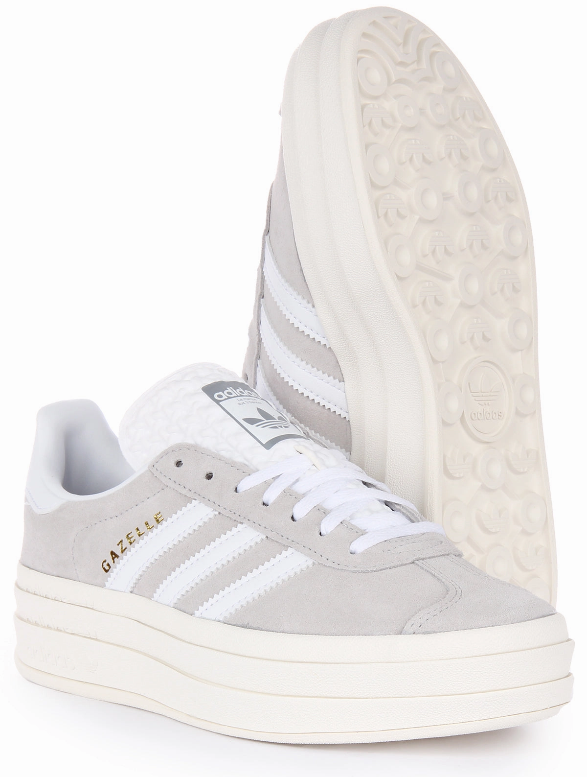 Reflective Markings Design Adidas Gazelle Bold W In Off White For Women