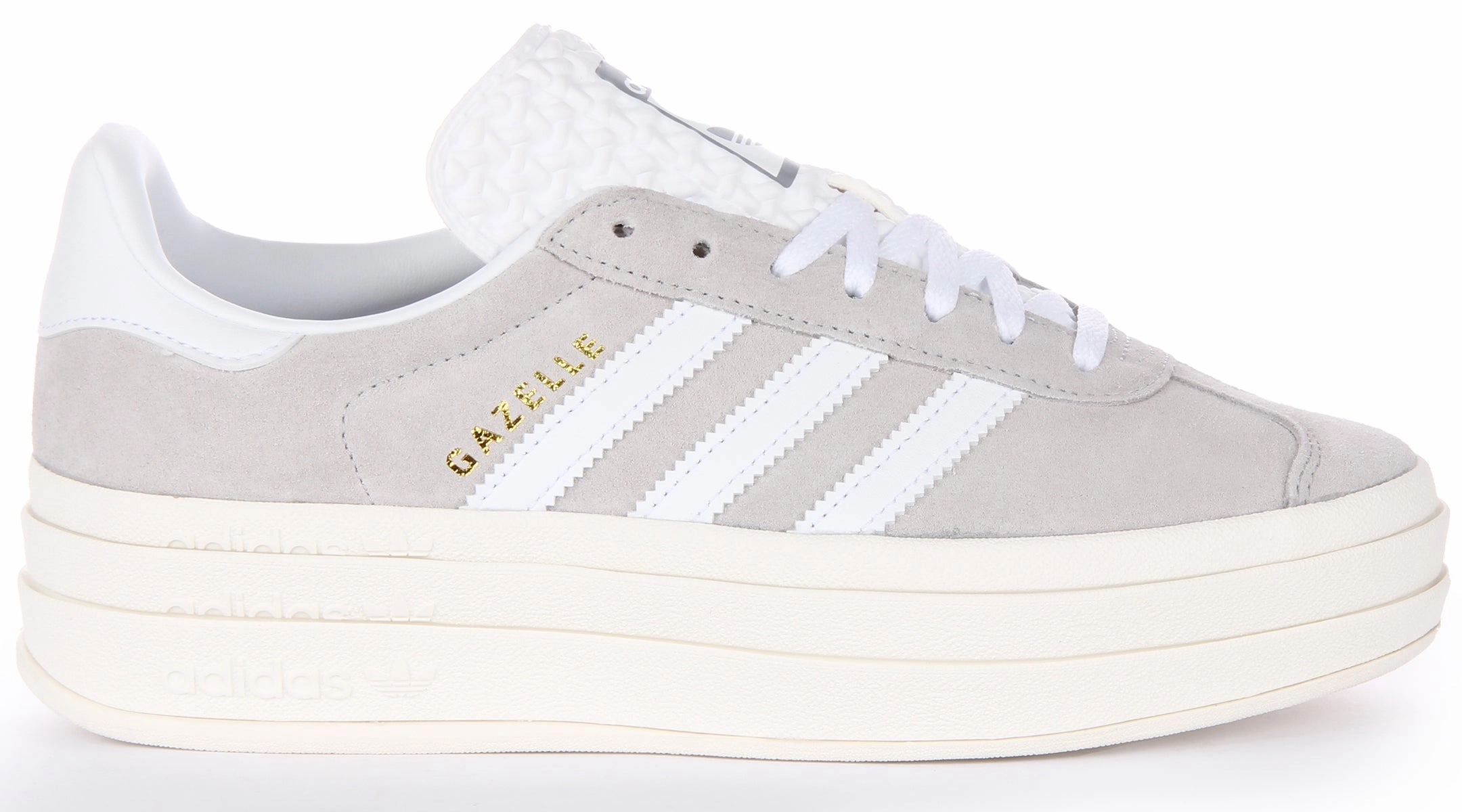 Reflective Markings Design Adidas Gazelle Bold W In Off White For Women