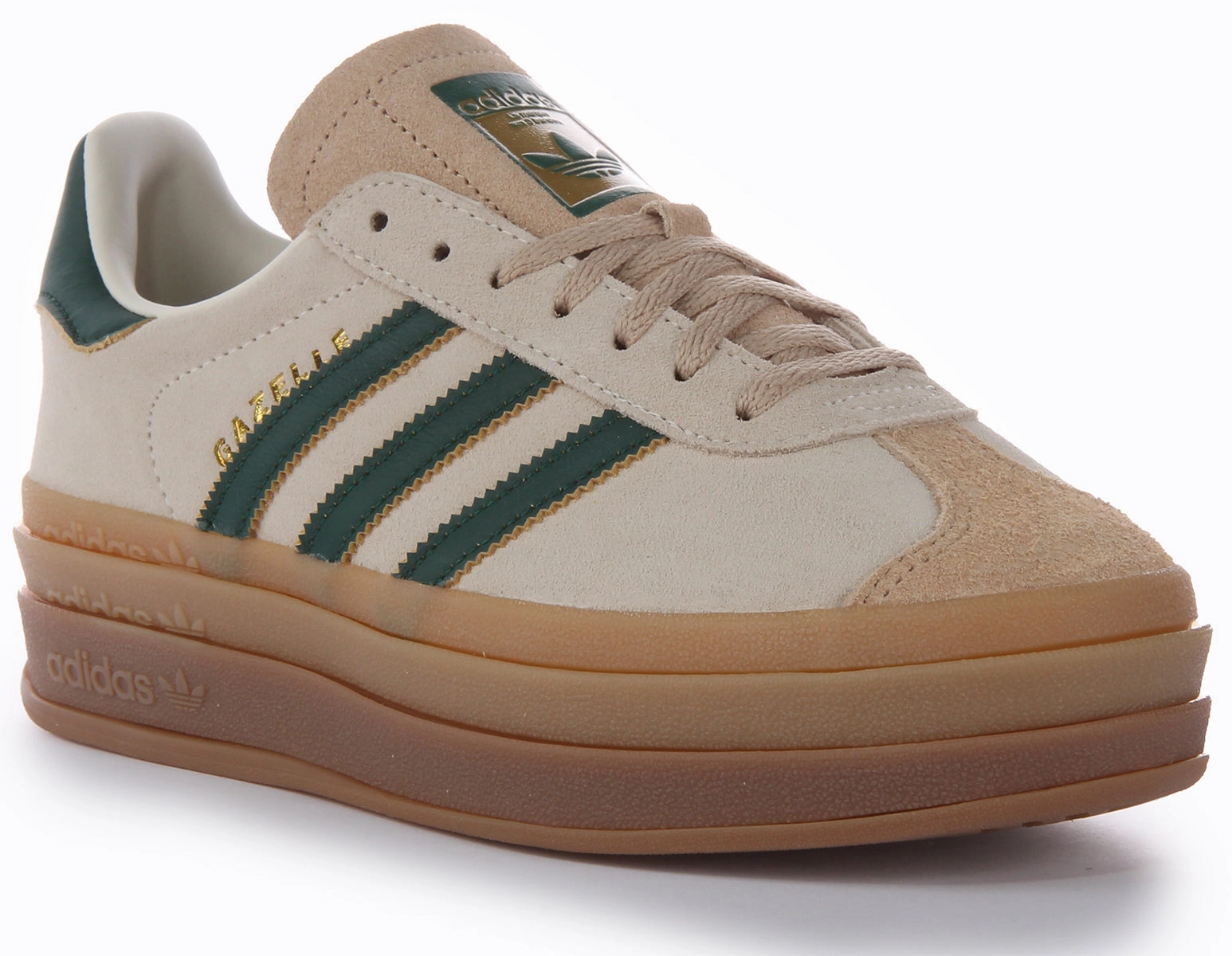 Adidas Gazelle In White Green For Women weekend warriors