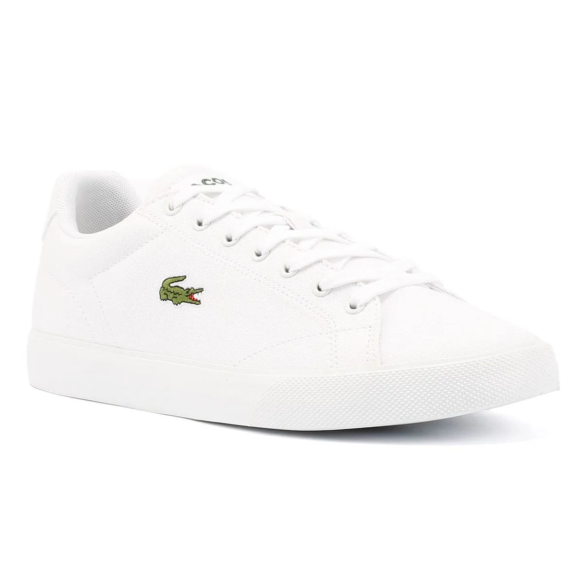Reinforced Seams Lacoste Lerond Set Canvas Men's White Trainers