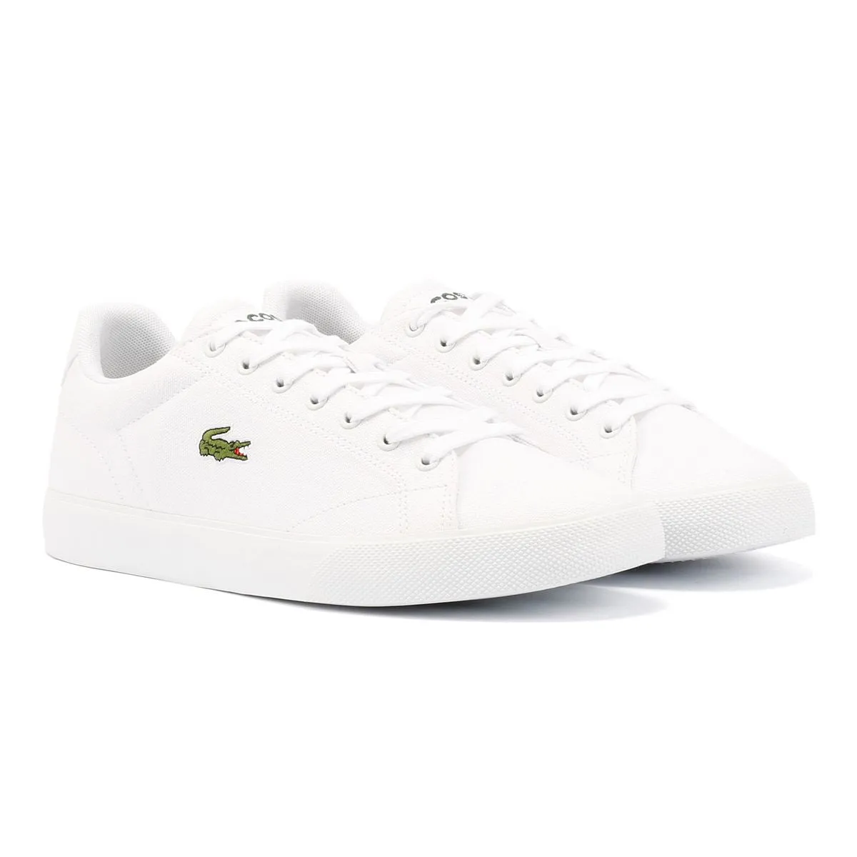 Lacoste Lerond Set Canvas Men's White Trainers Power Walk Fit design supports the foot without tightness