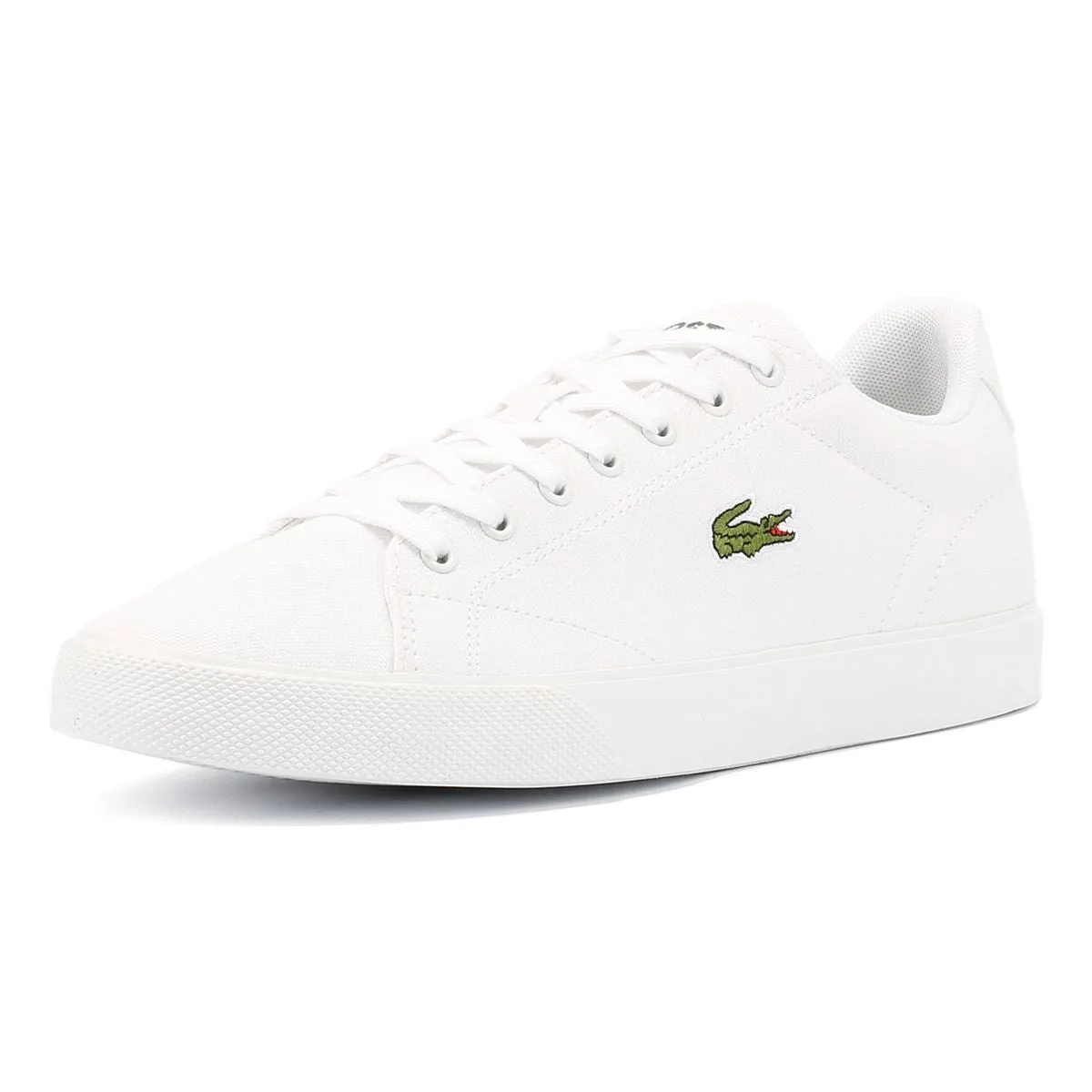 Reinforced Seams Lacoste Lerond Set Canvas Men's White Trainers