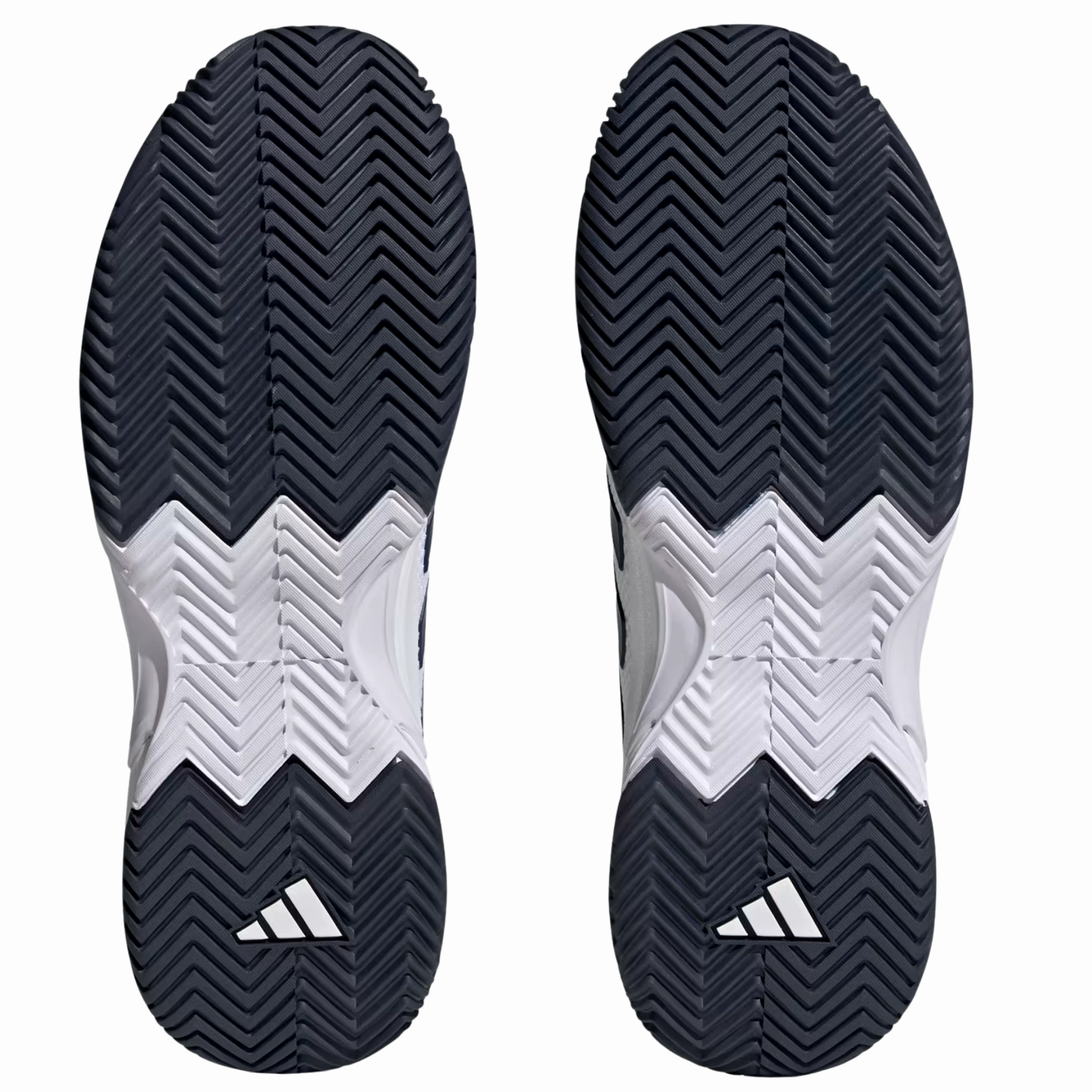 Reinforced heel Adidas Game Court 2.0 Mens Tennis Shoes - Cloud White / Team Navy Blue 2 / Cloud White