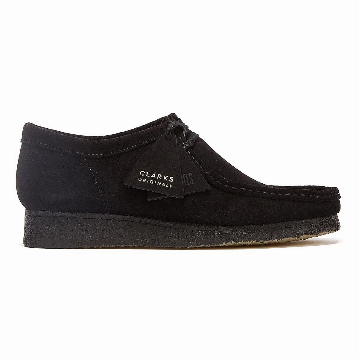 Relaxed Fit Clarks Originals Wallabee Mens Black Shoes