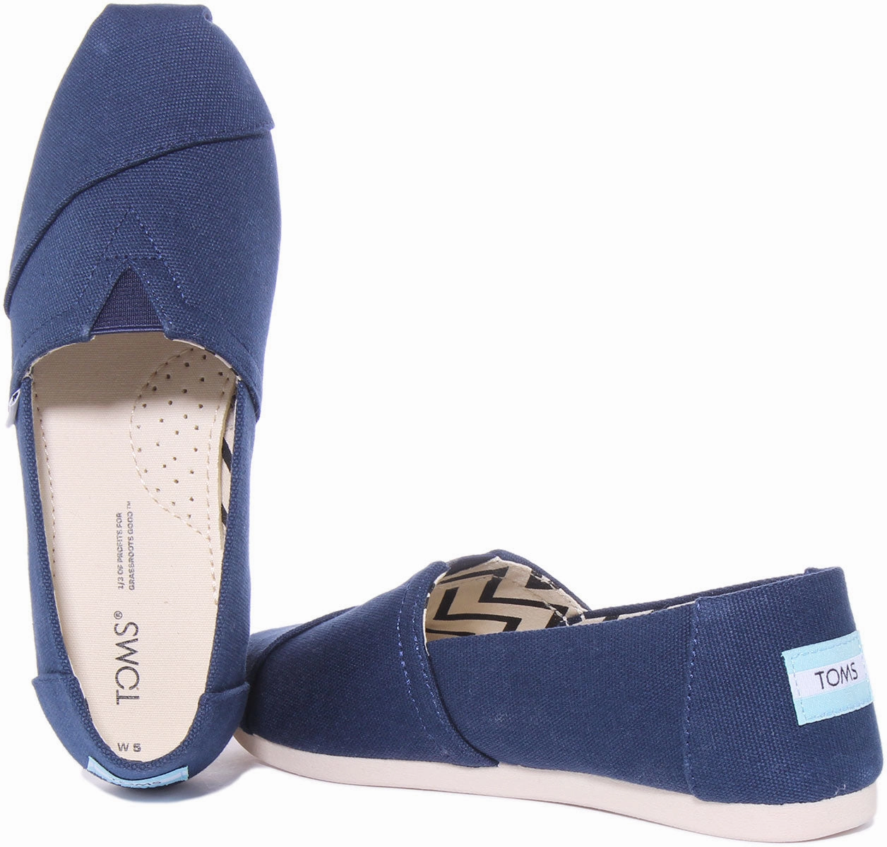 Relaxed Fit Toms Alpargata In Navy For Women
