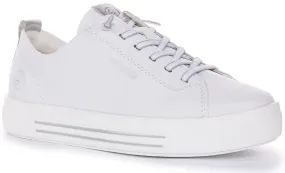 Remonte D0913-80 Trainers In White For Women Midsole arch structure limits over-flexion during drills