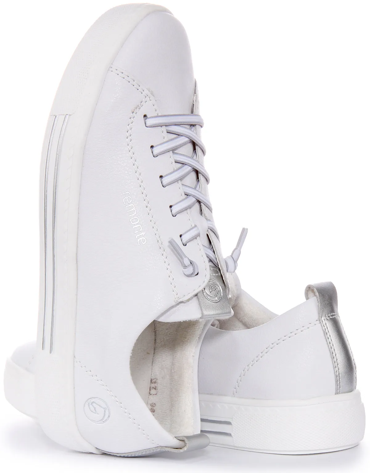 Remonte D0913-80 Trainers In White For Women Power Step