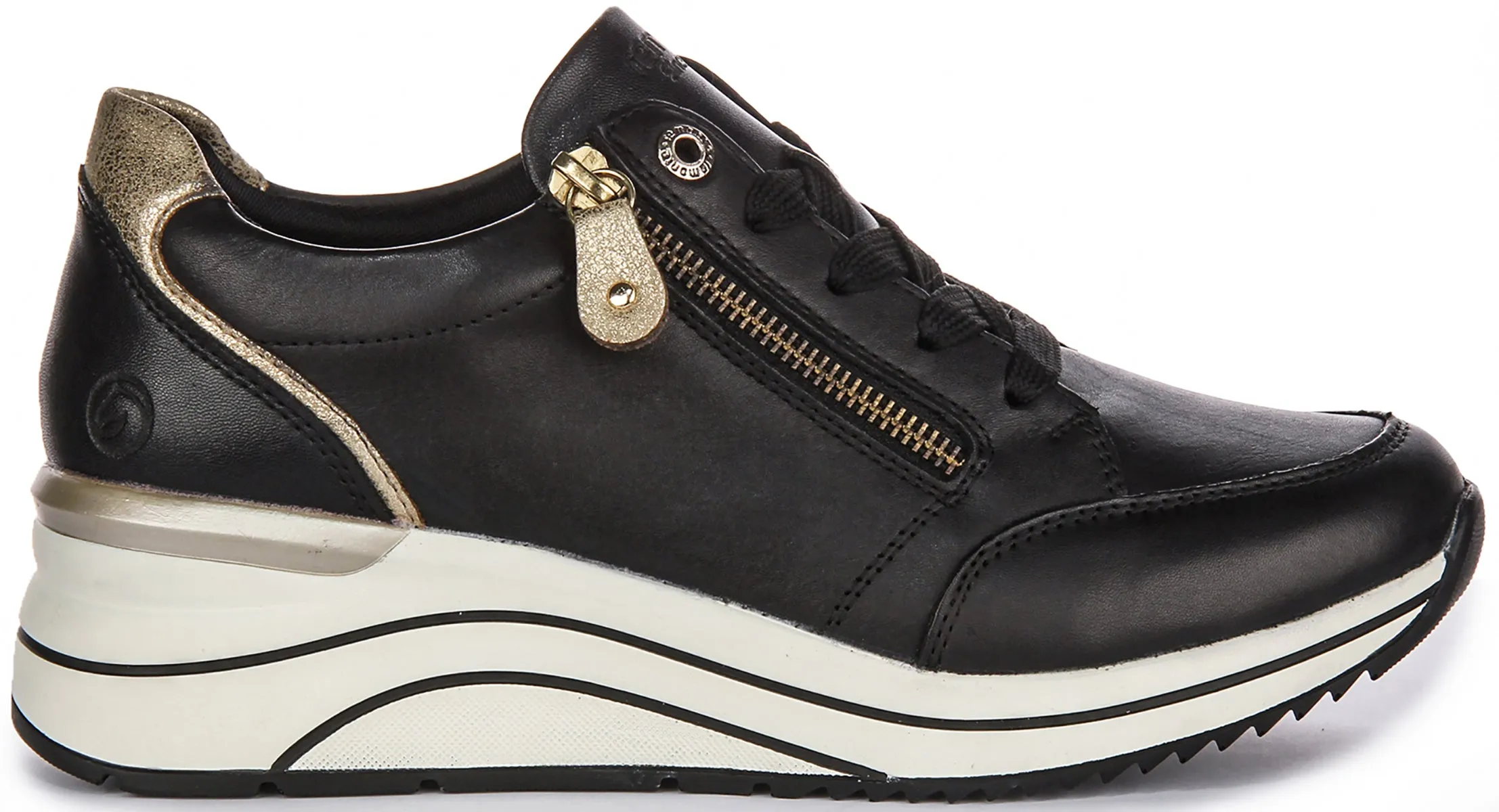 Remonte D0T03-01 In Black Gold For Women Air Pocket