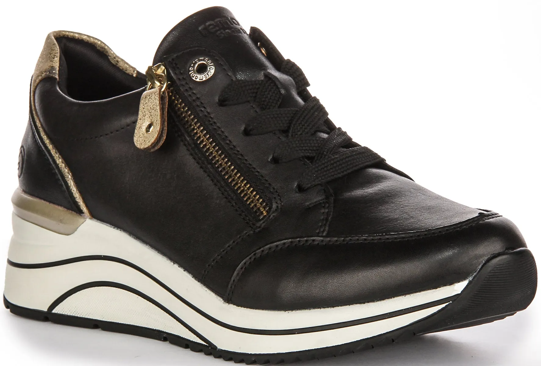 Remonte D0T03-01 In Black Gold For Women Strength Mode Recovery Wear