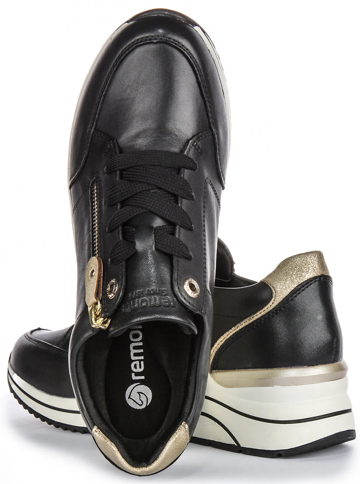 Remonte D0T03-01 In Black Gold For Women Air Pocket