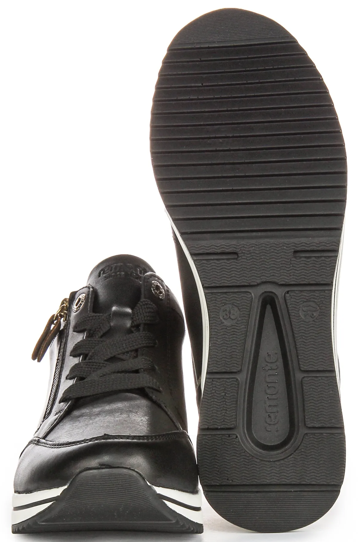 Remonte D0T03-01 In Black Gold For Women Air Pocket