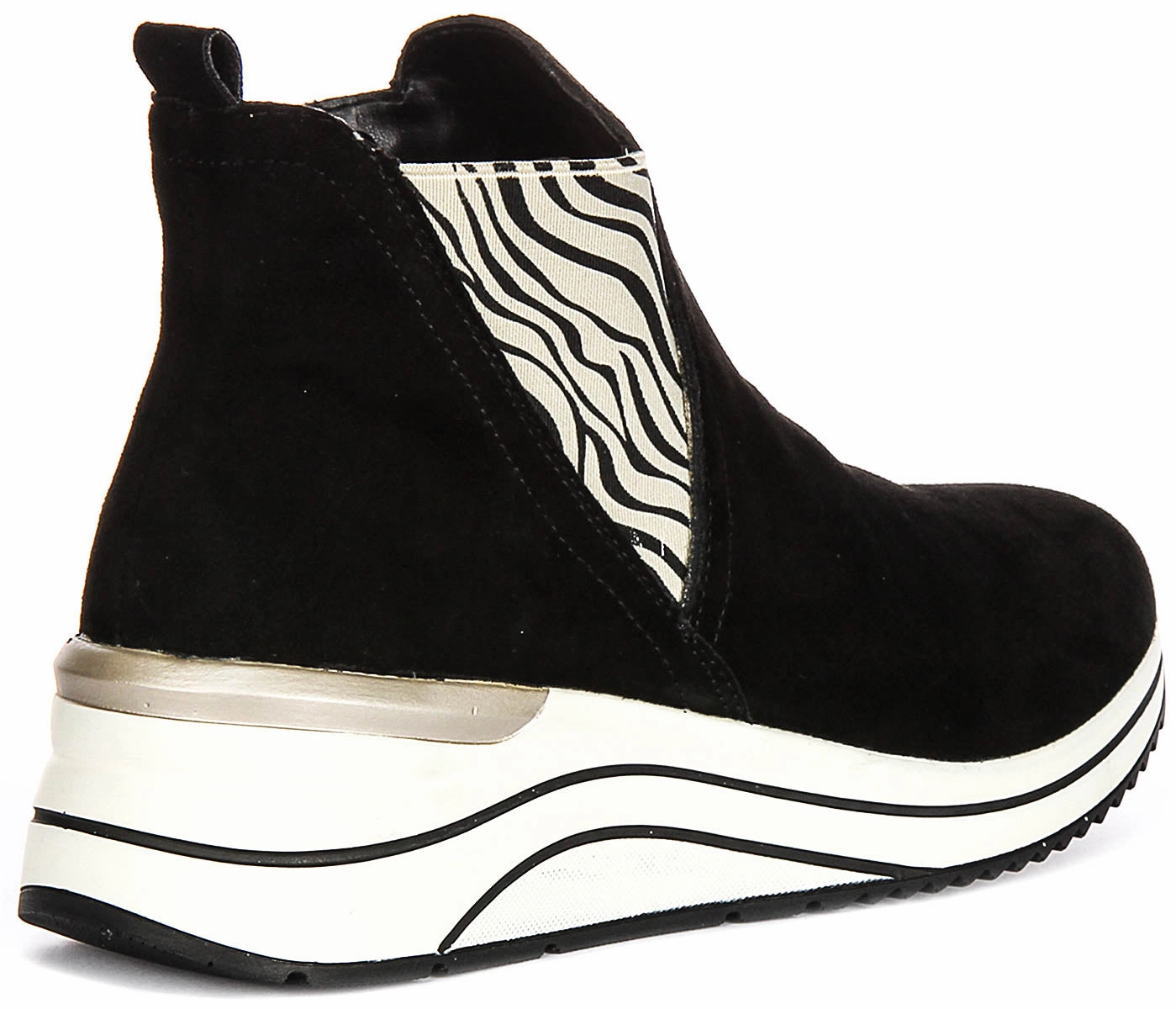 Remonte D0T75-03 In Black White For Women Deep Track