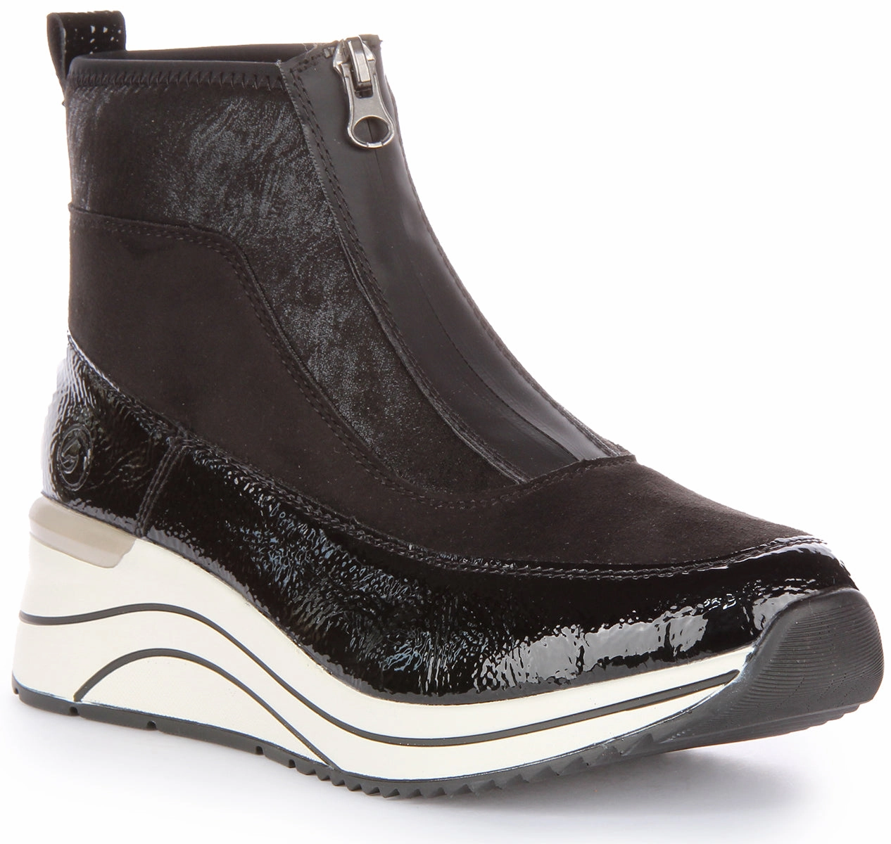 Remonte Dot71-01 In Black For Women Rock Support