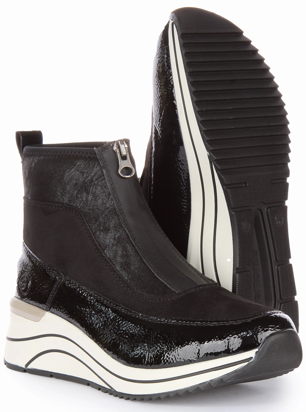 Remonte Dot71-01 In Black For Women Energy Cushion