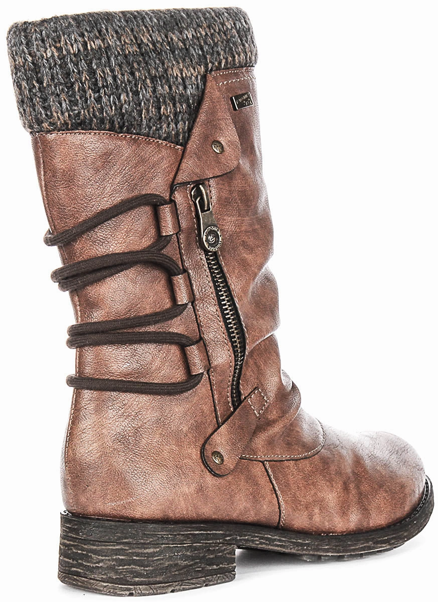 Remonte Erin D8070-25 In Brown For Women Rugged Flex Gear