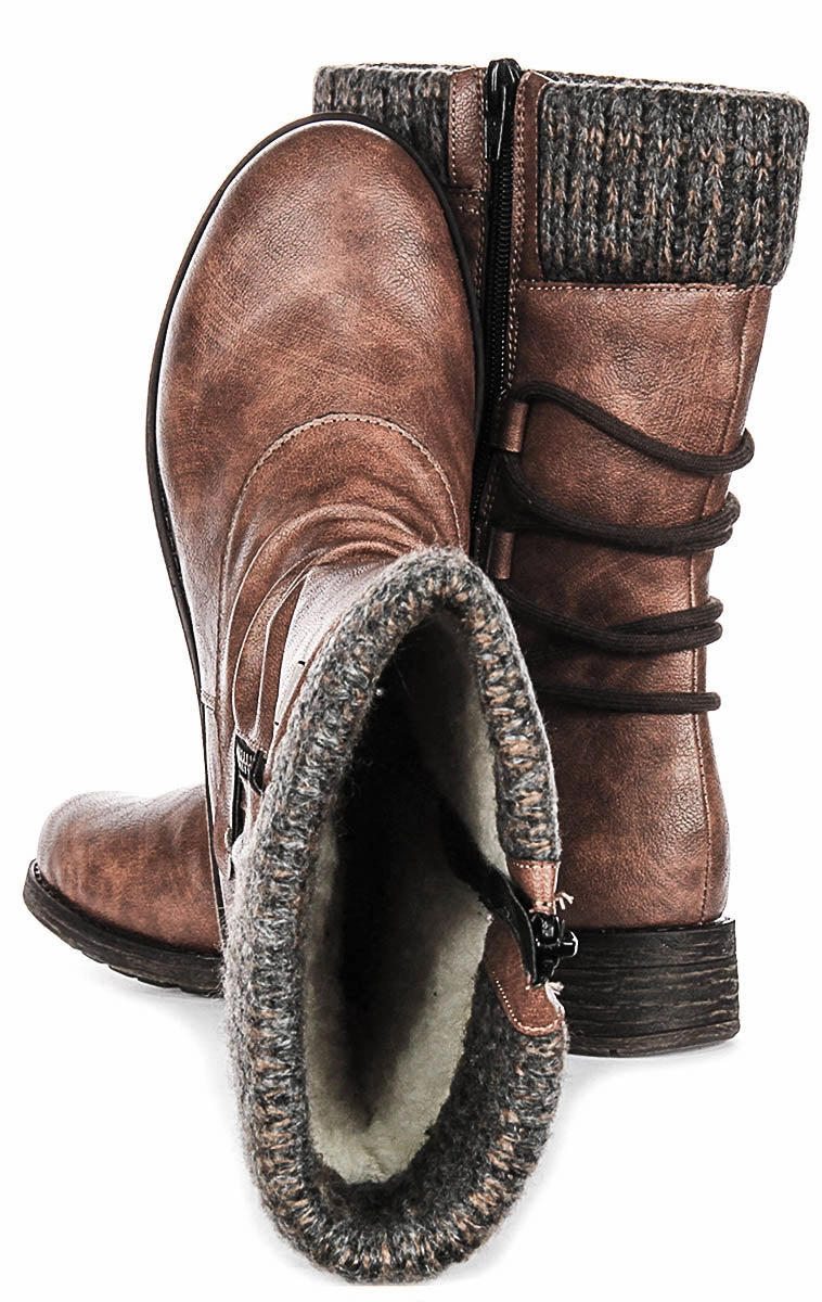 Remonte Erin D8070-25 In Brown For Women Rugged Flex Gear