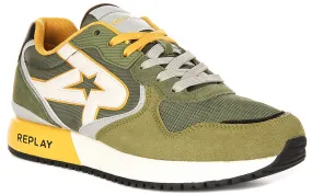 Replay Fiber M Tonal In Green For Men Step Focus Adaptive Grip