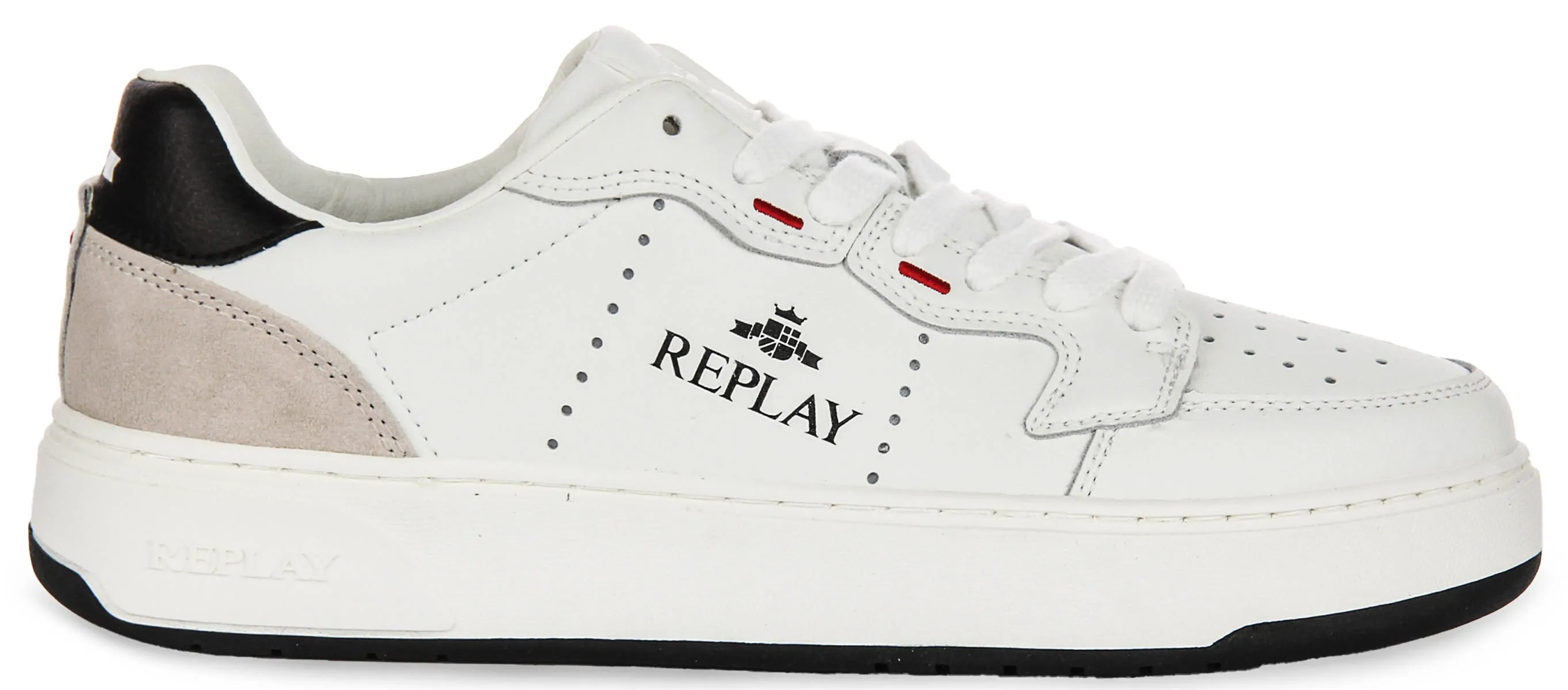 Replay Kai Action In White Black For Men Midsole Boost