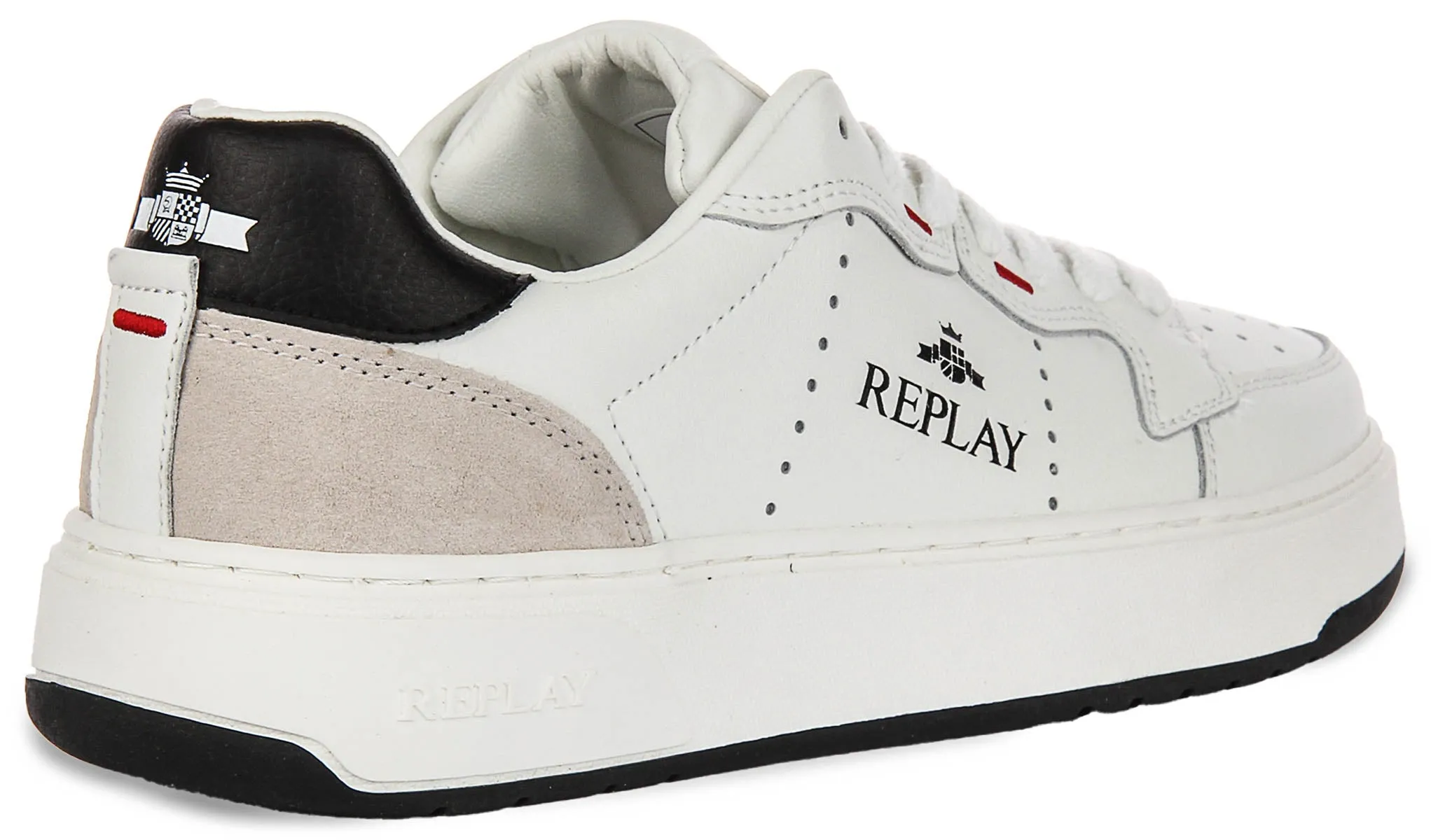 Replay Kai Action In White Black For Men Midsole Boost