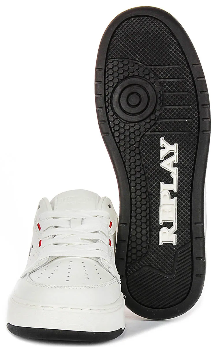 Replay Kai Action In White Black For Men Midsole Boost