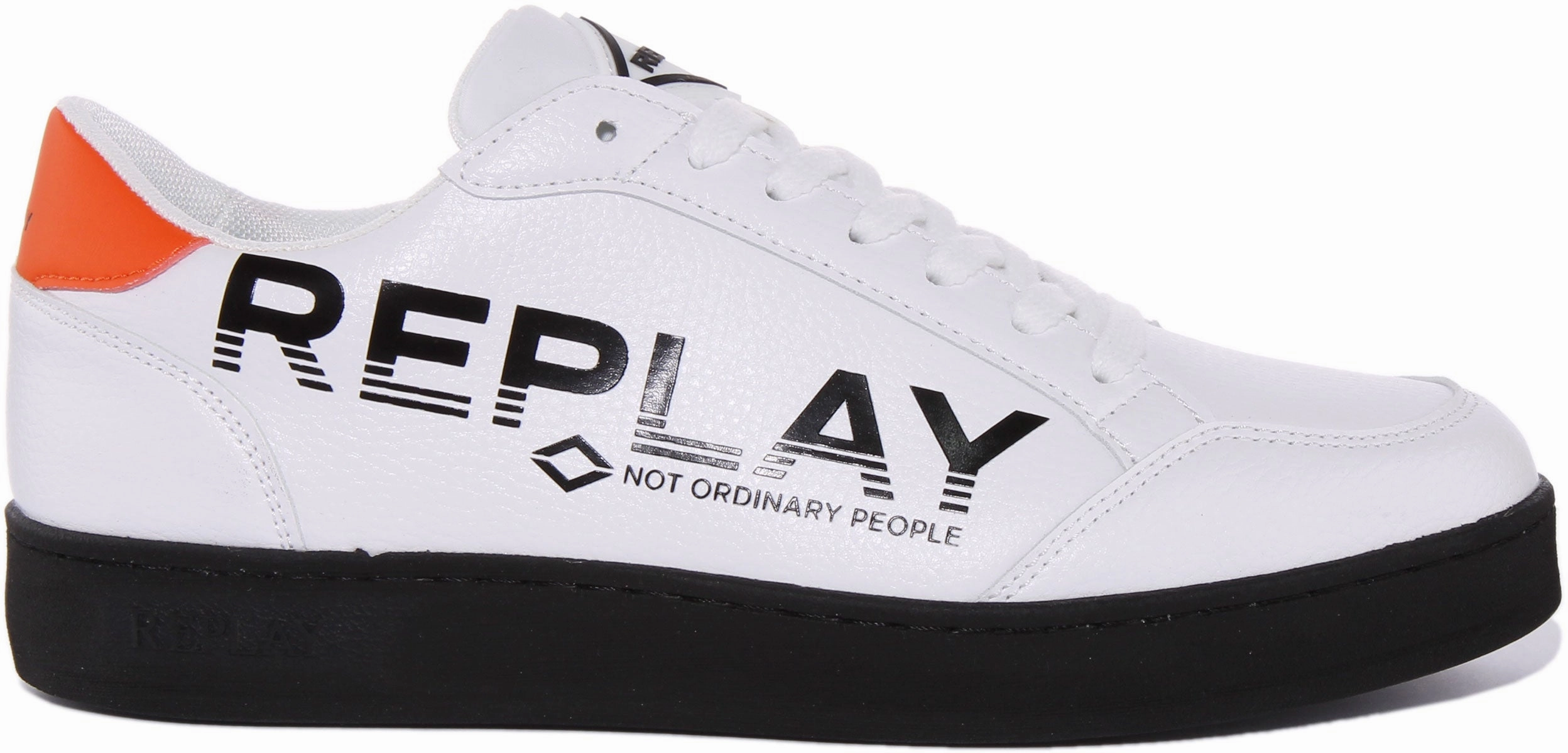 Replay Bring Print In White Black For Men Foot Motion
