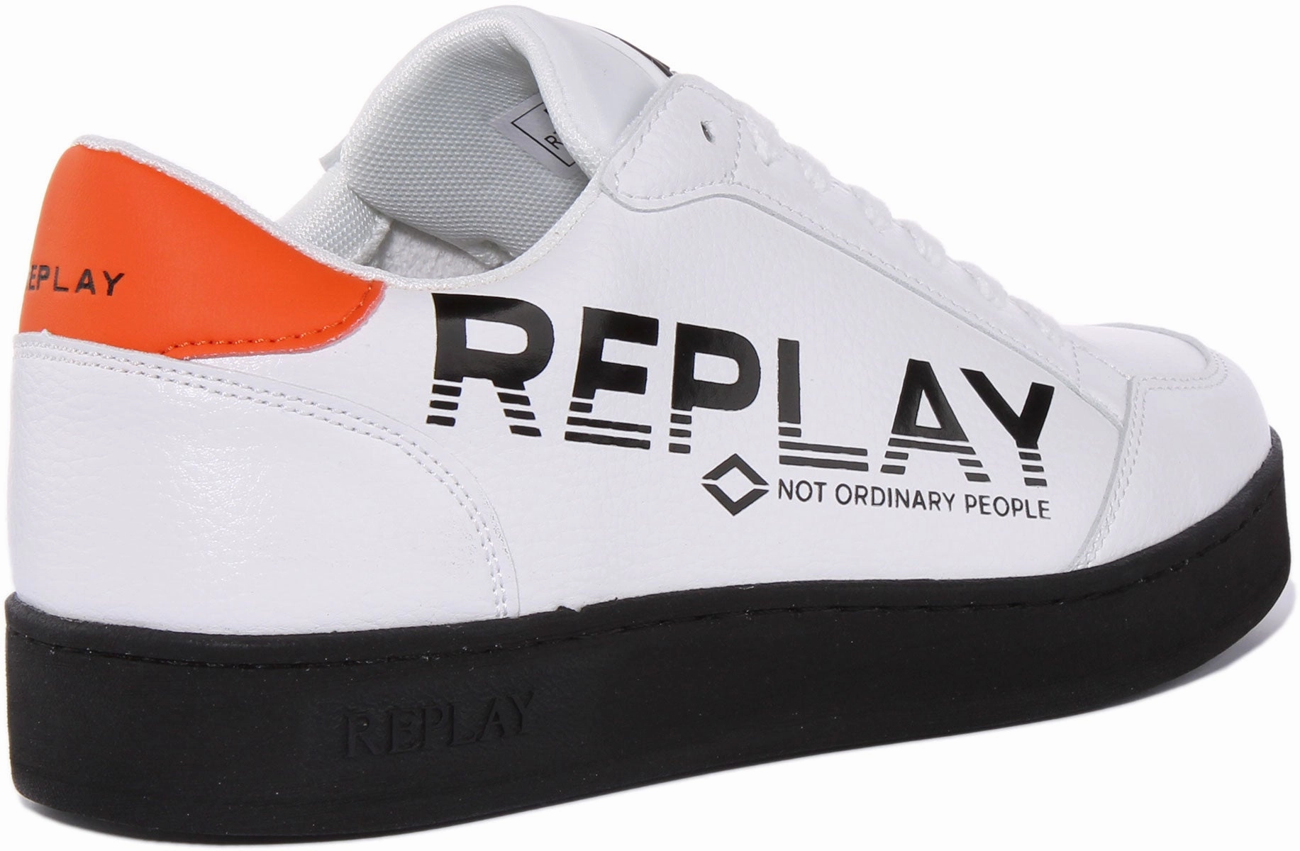 Replay Bring Print In White Black For Men Foot Motion
