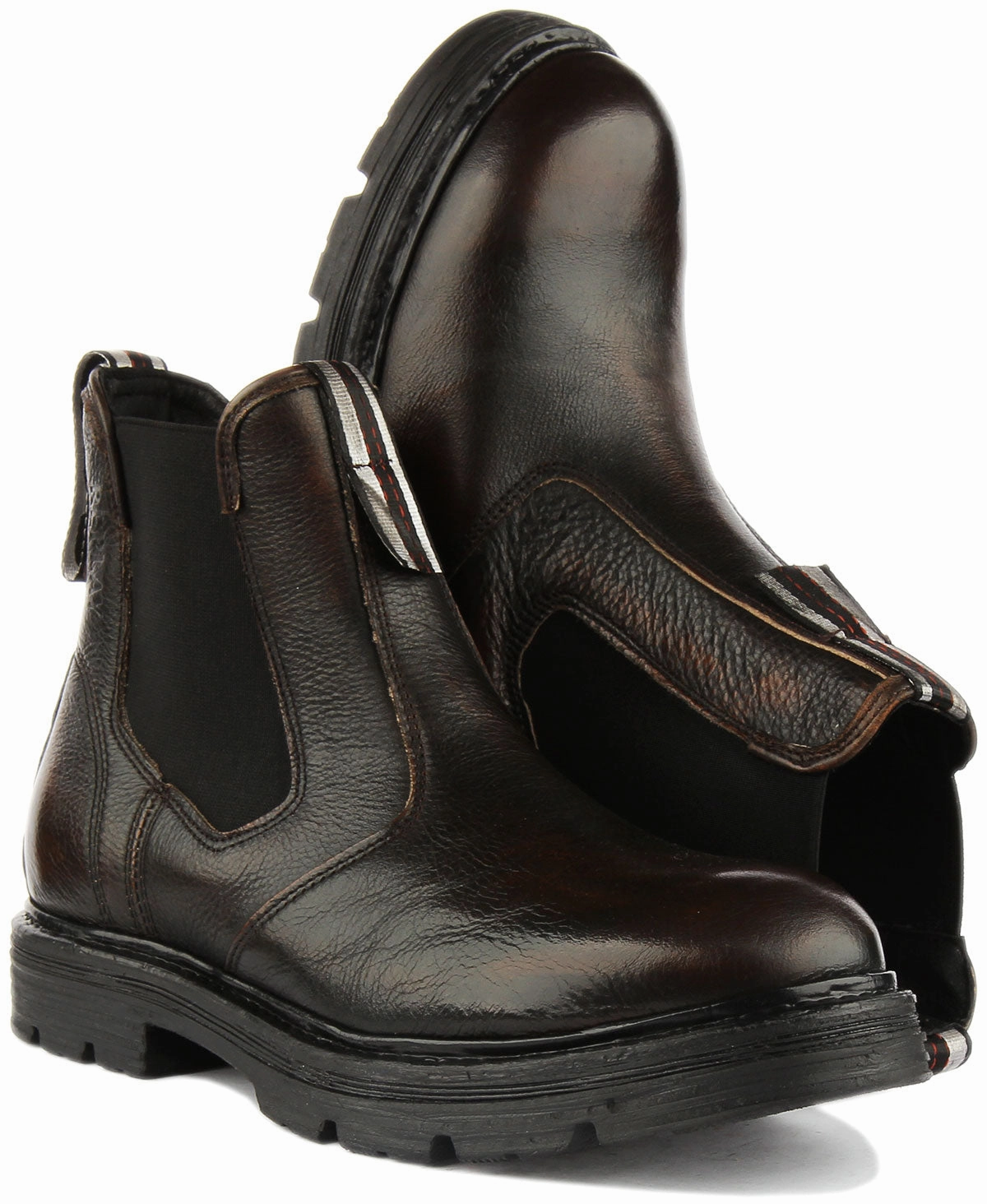 Replay Embry Chelsea Boots In Dark Brown For Men Core Balance