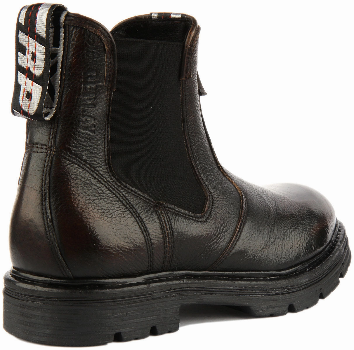 Replay Embry Chelsea Boots In Dark Brown For Men Core Balance