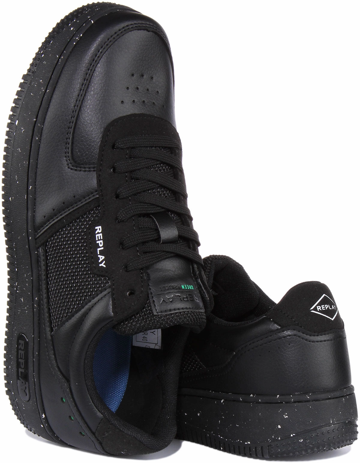 Replay Epic M Green 2 In Black For Men Built Grip