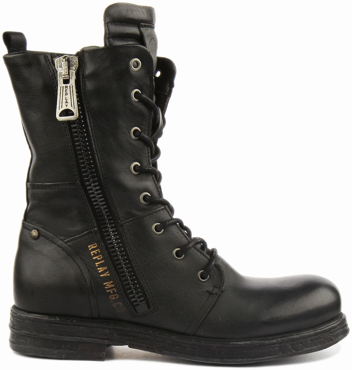 Replay Evy Lace Up Boots In Black For Women Backpacking Poles