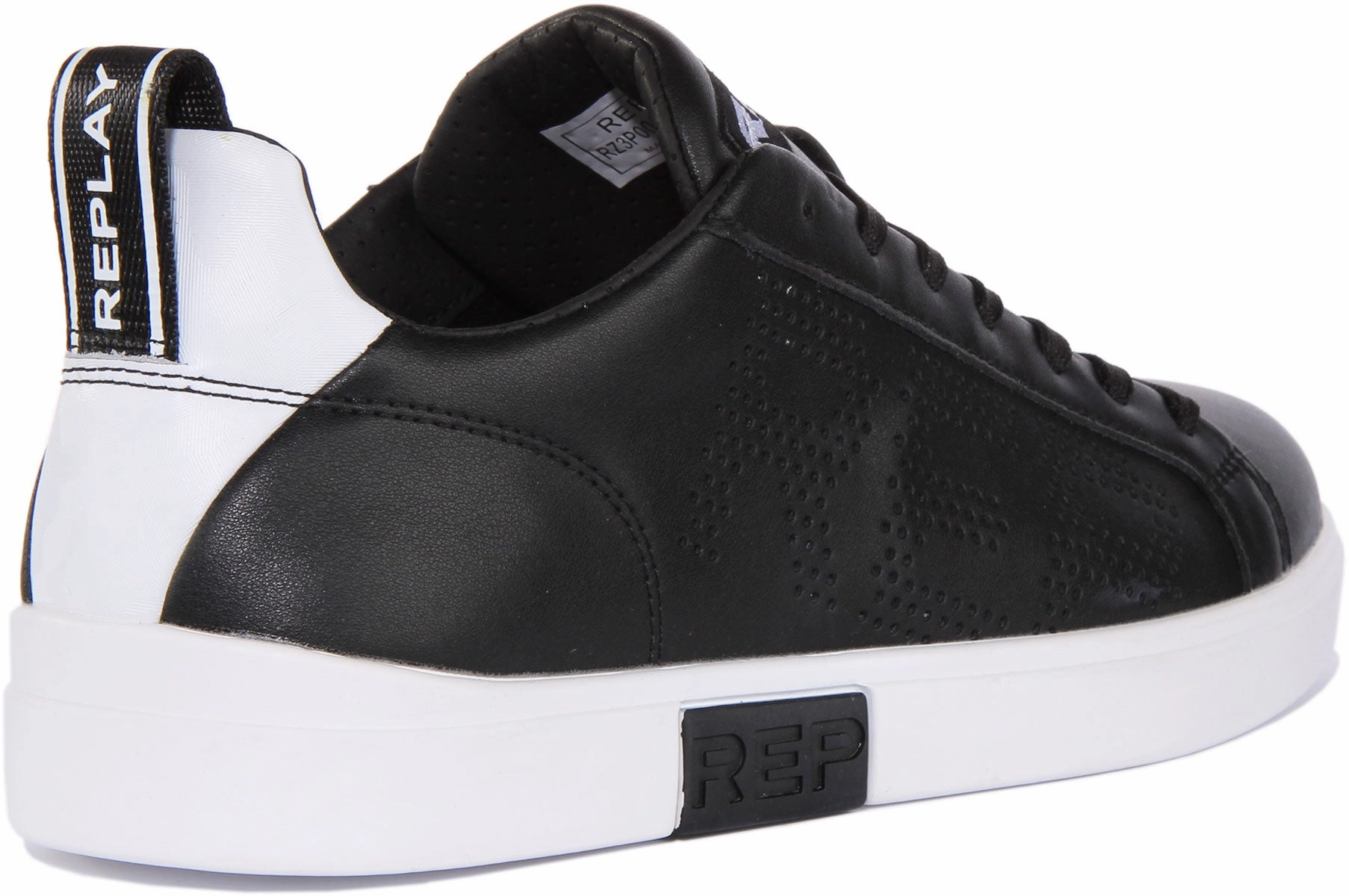 Replay Polaris Perf In Black White For Men Compact Fit