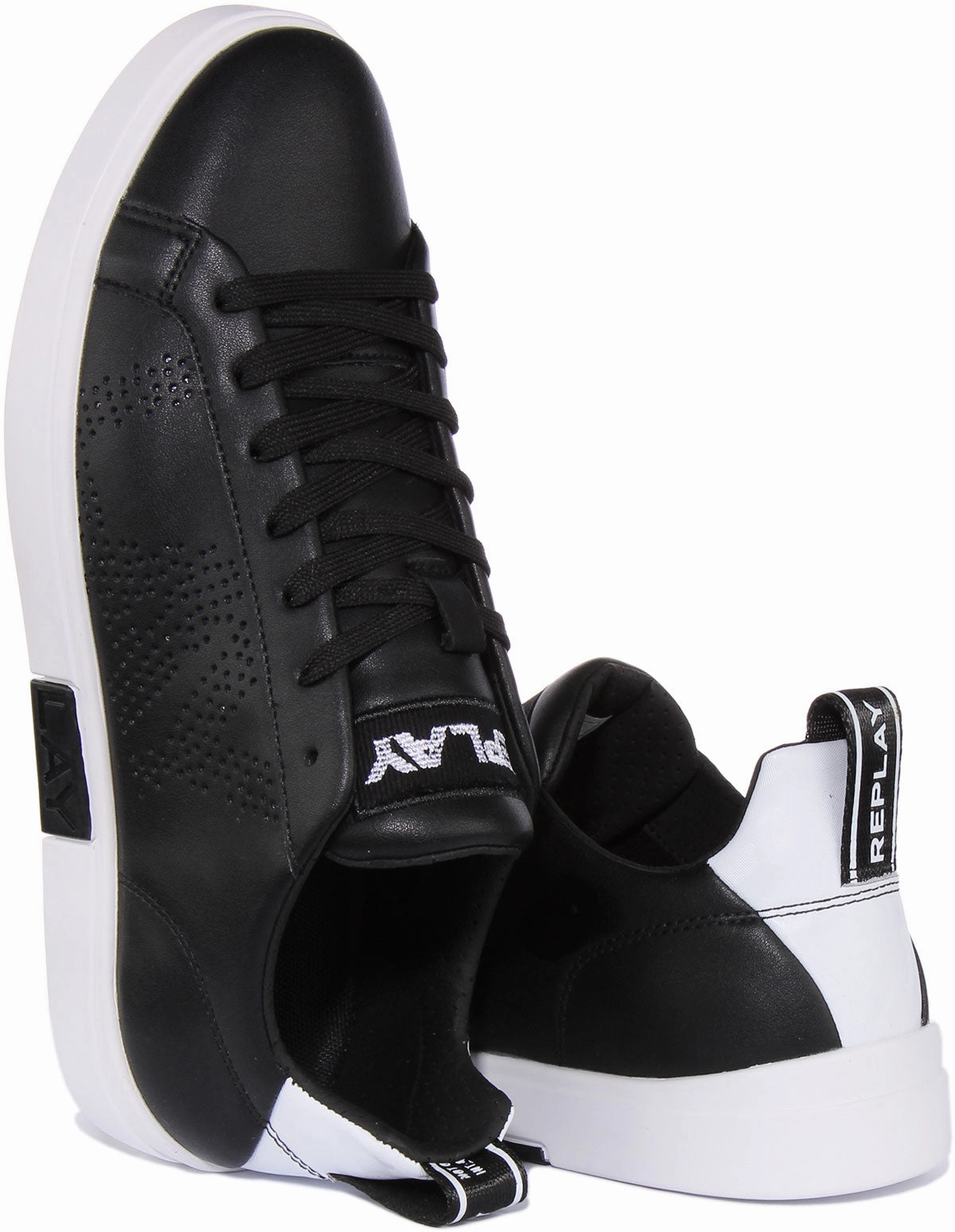 Replay Polaris Perf In Black White For Men Compact Fit