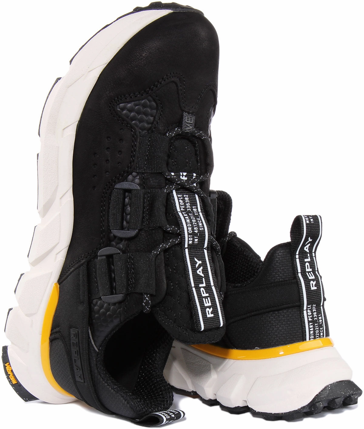 Replay Split Bubble In Black For Men Natural Fit