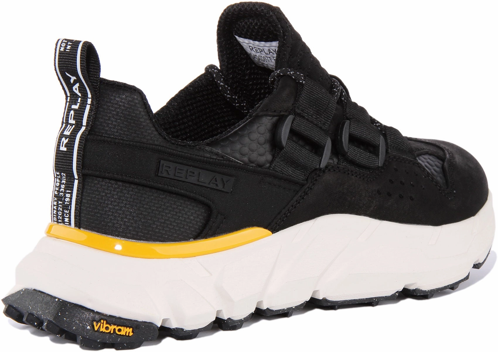 Replay Split Bubble In Black For Men Natural Fit